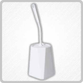 Closed Toilet Brush Set White Closed Toilet Brush Set White