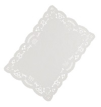 White Lace Paper Tray Covers 12x16Inch 1X250