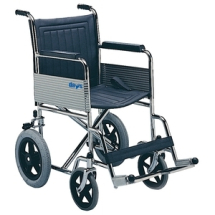 Transit Wheelchair Fixed Arms & Foot Rests